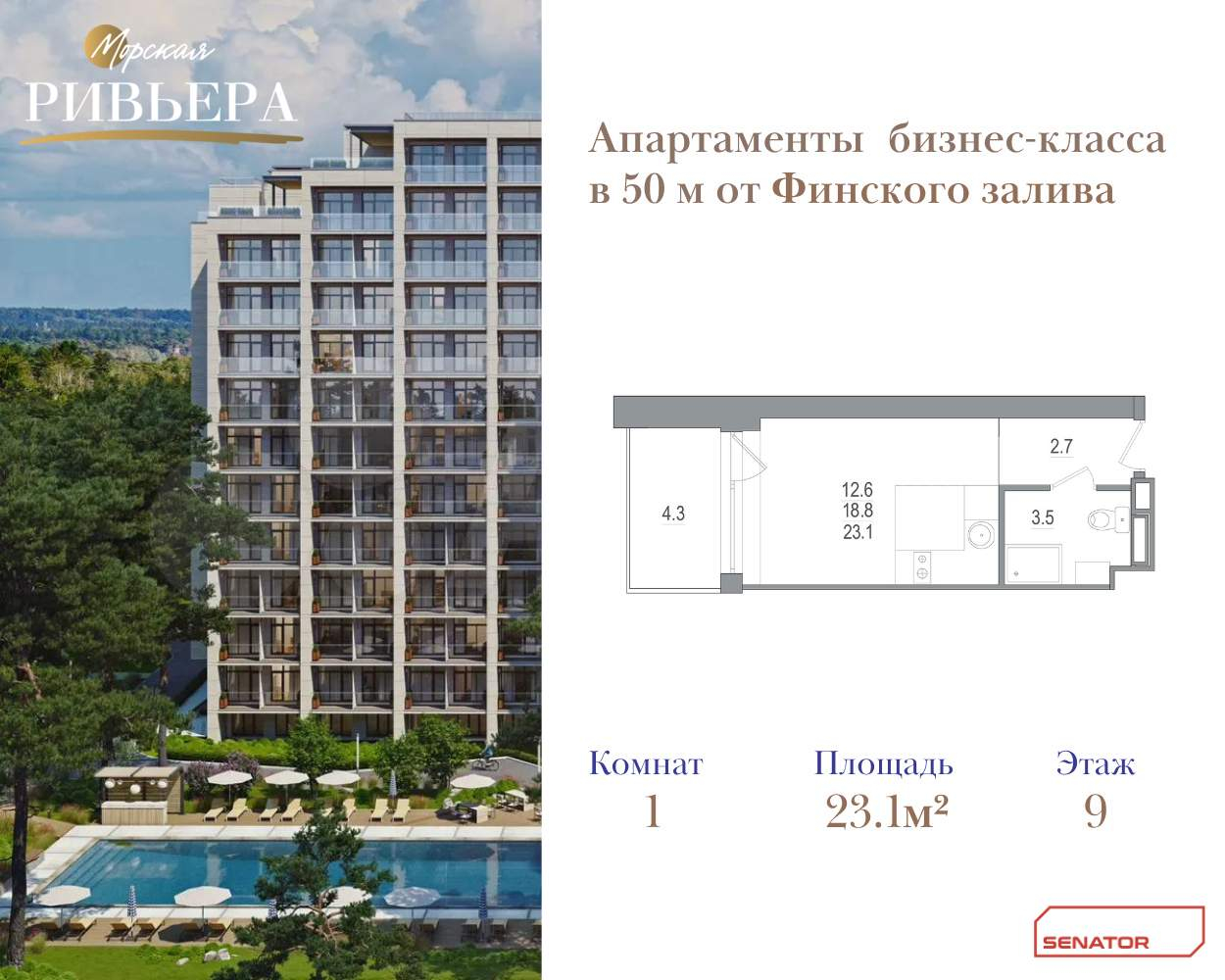 Купить 1-комнатную квартиру