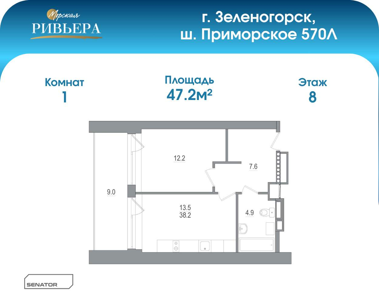 Купить 1-комнатную квартиру