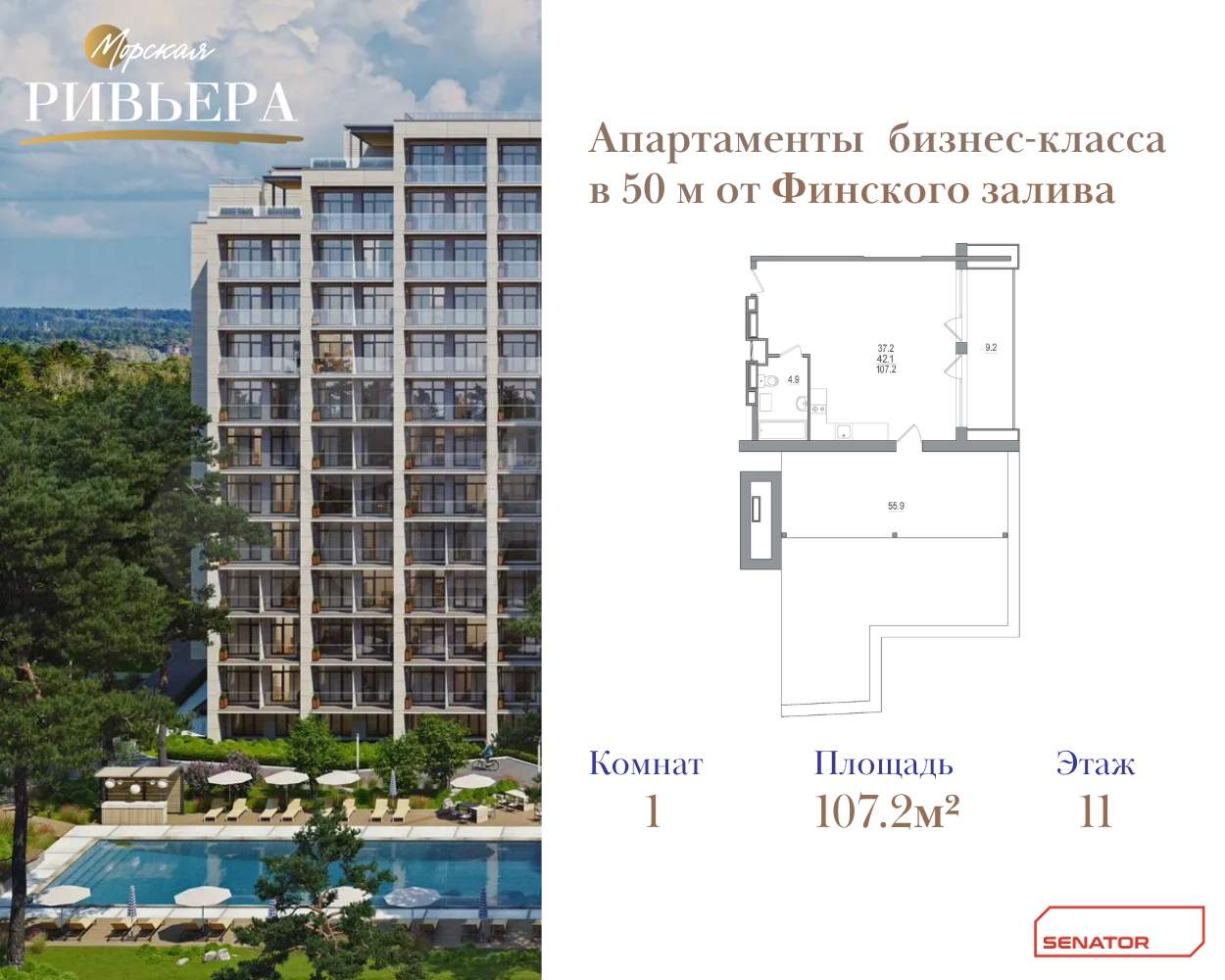 Купить 1-комнатную квартиру