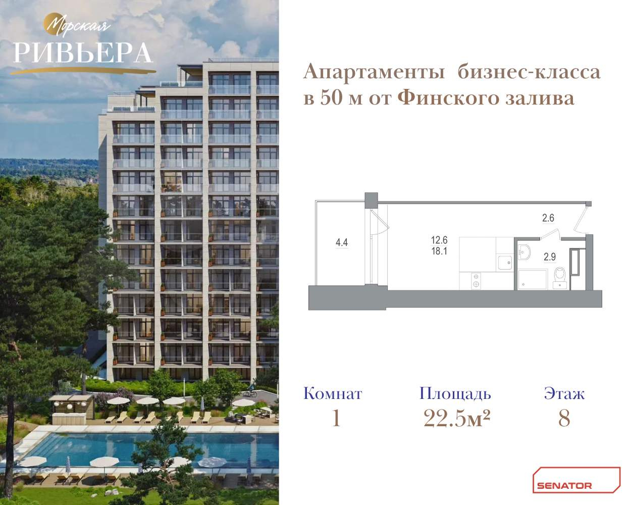 Купить 1-комнатную квартиру