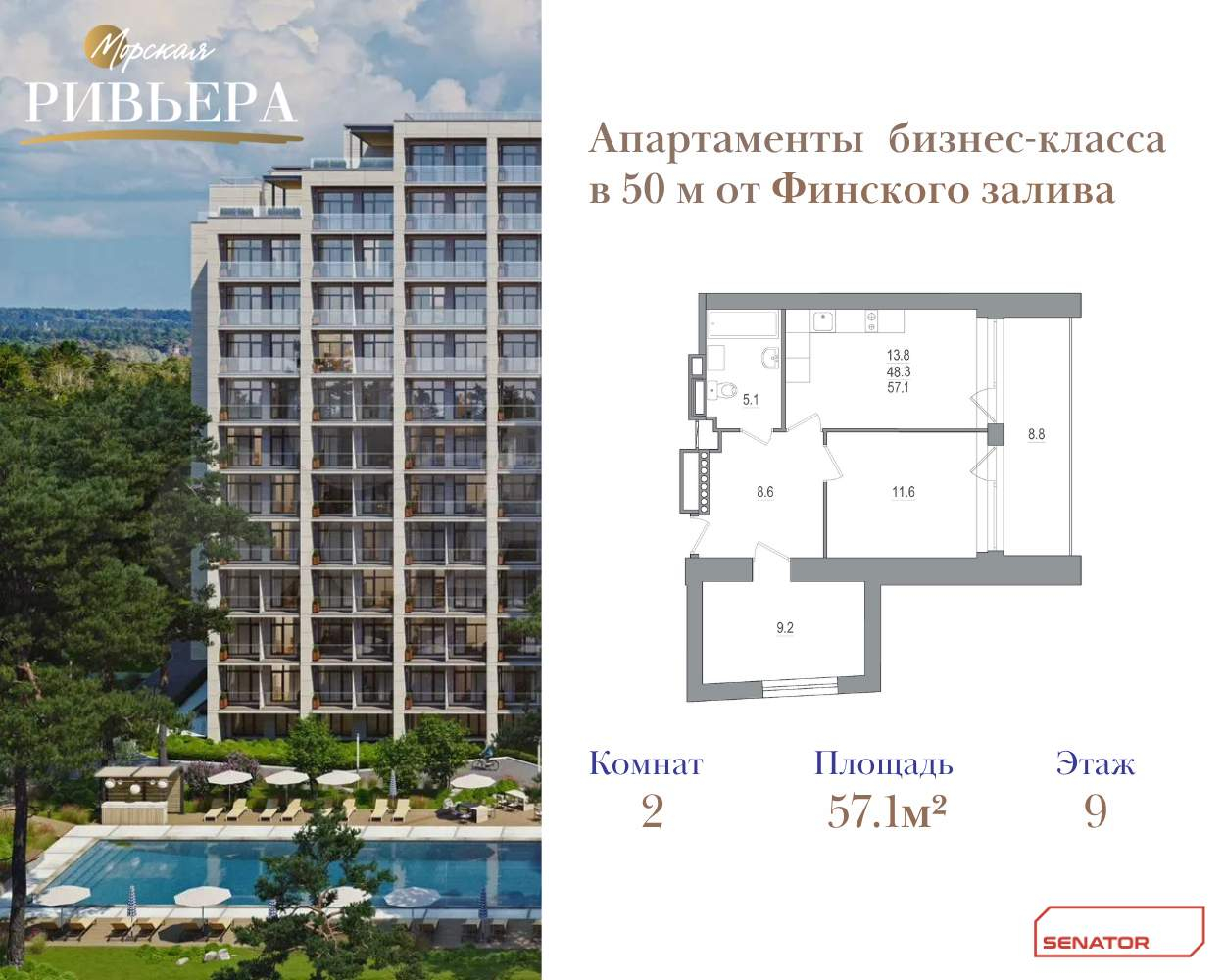 Купить 2-комнатную квартиру
