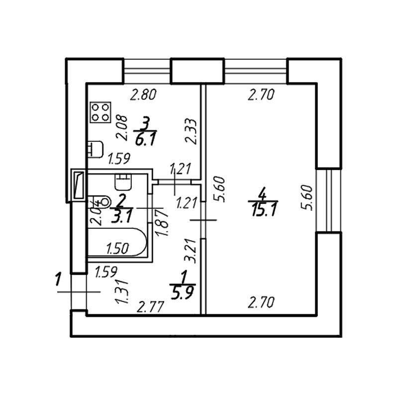 Купить 1-комнатную квартиру