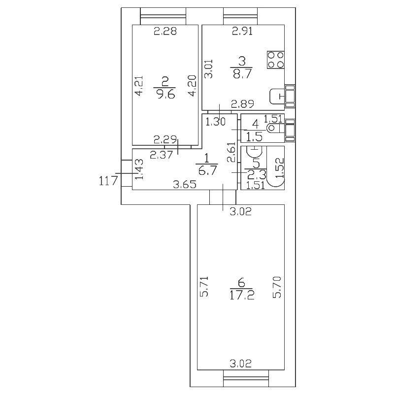 Купить 2-комнатную квартиру