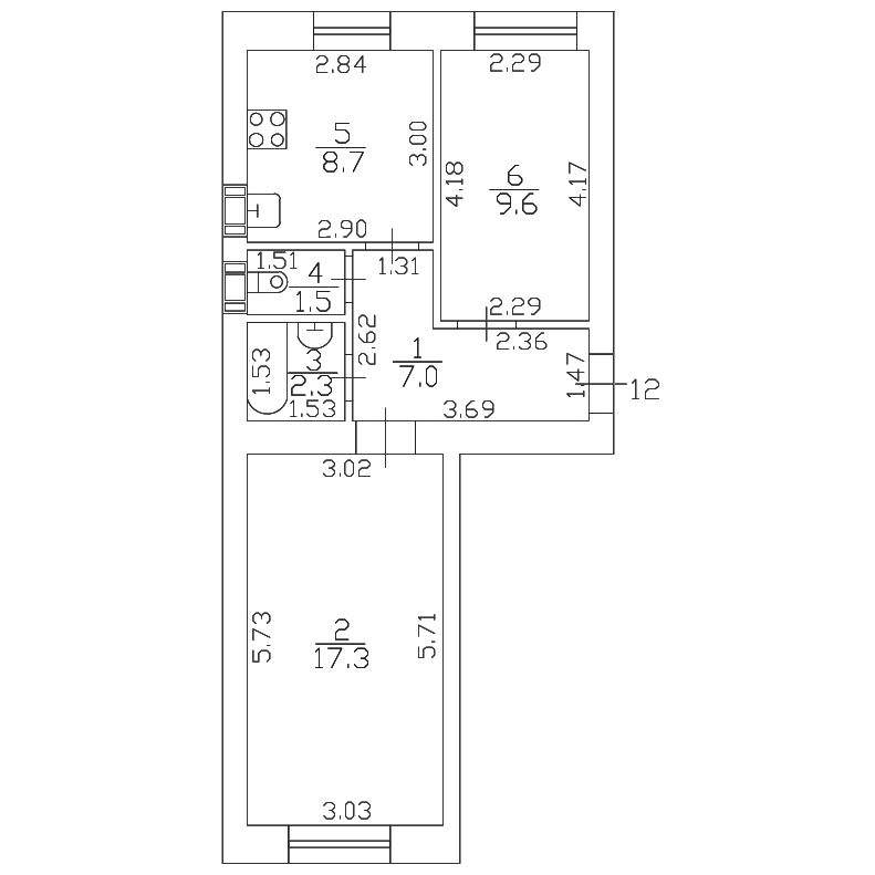Купить 2-комнатную квартиру