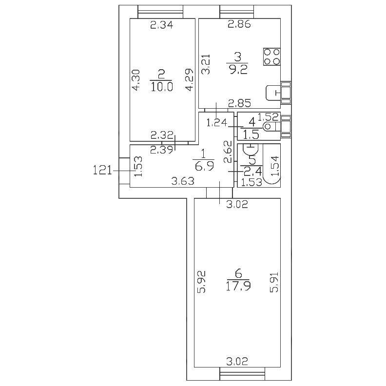 Купить 2-комнатную квартиру