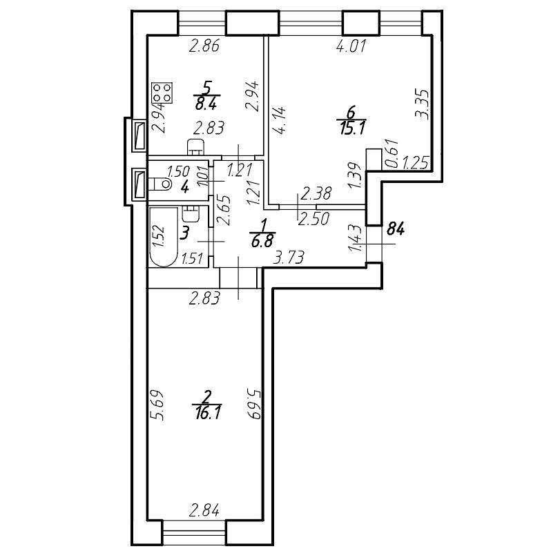 Купить 2-комнатную квартиру