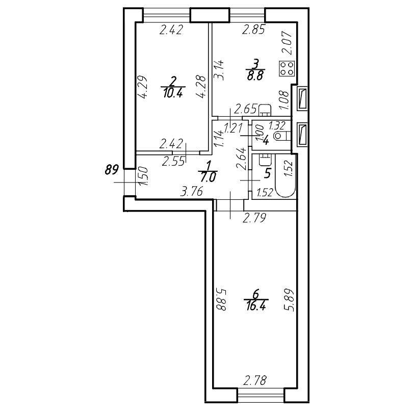 Купить 2-комнатную квартиру