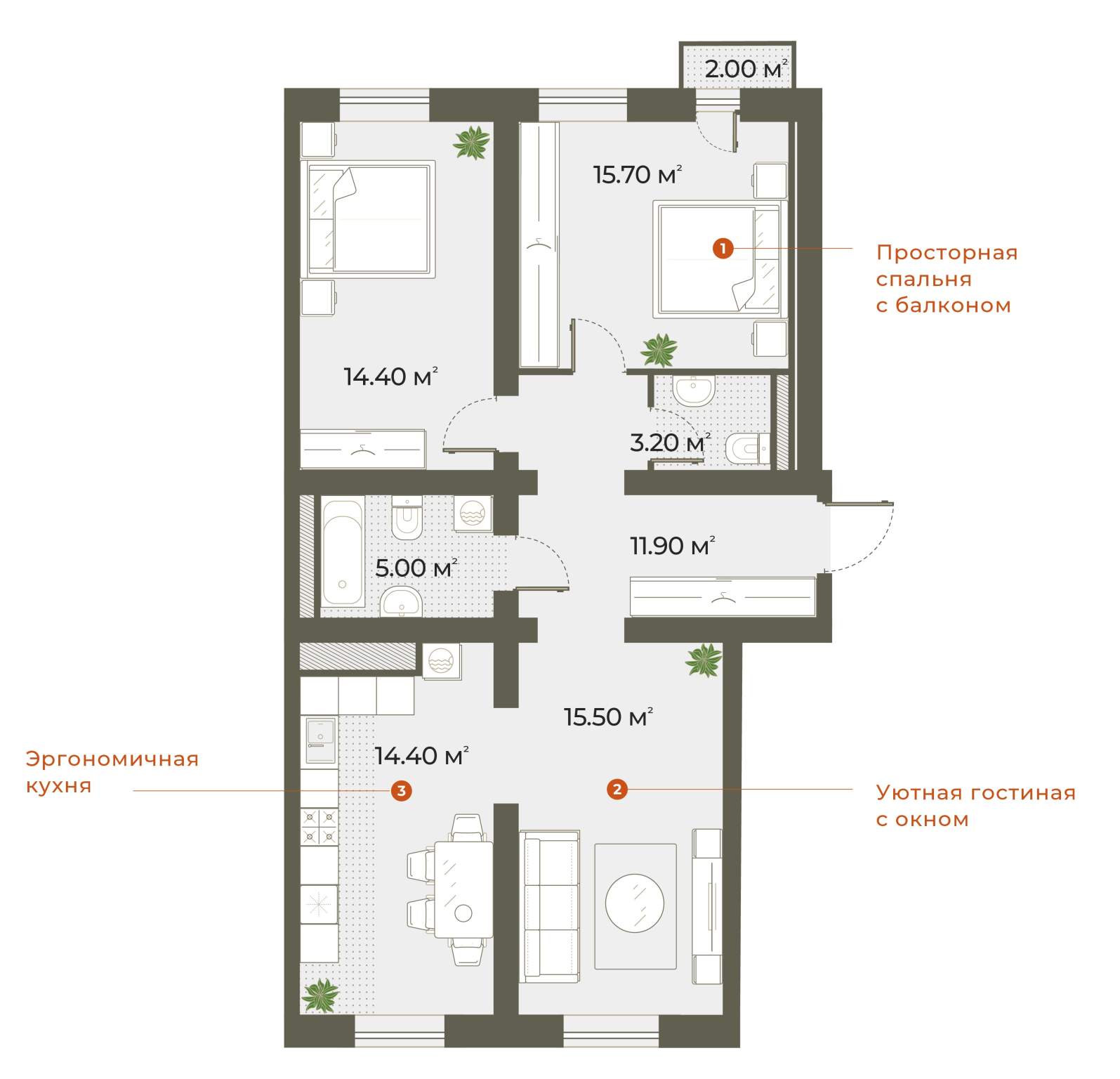 Купить 2-комнатную квартиру