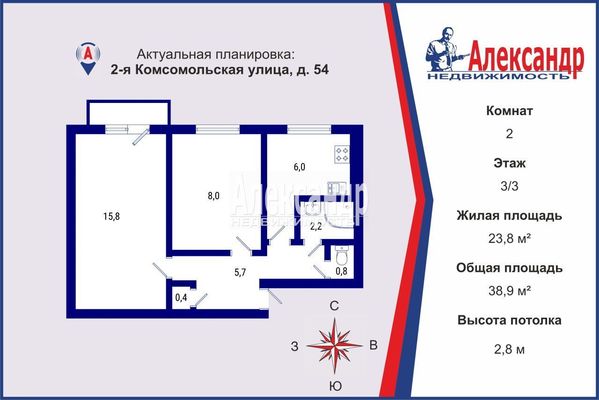 Купить 2-комнатную квартиру